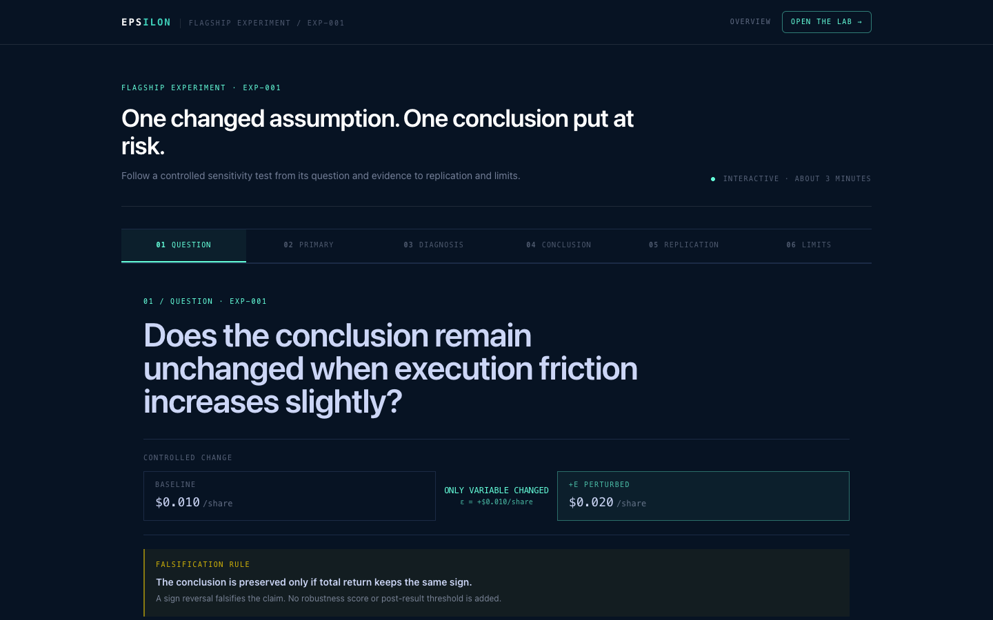 EPSILON simulator interface